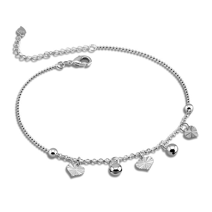 sterben neue mädchen fußkettchen Glocke anhänger 925 Sterling silber fuß kette anhänger einzelhandel sterben beste geburtstag präsentieren