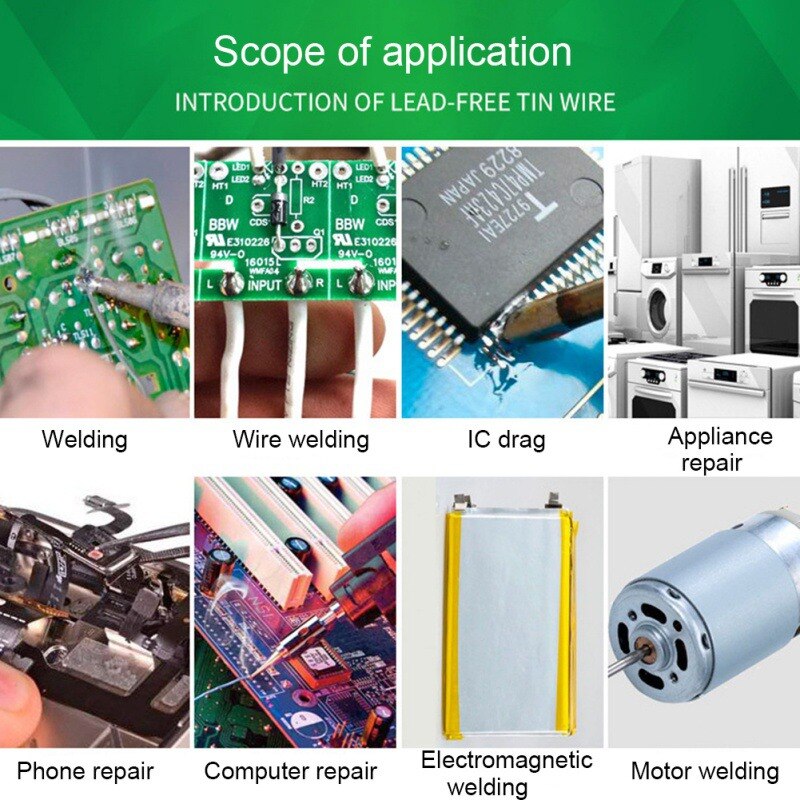 Welding Wires Tin lead 30g Rosin Core Solder Wire 0.3mm 0.4mm 0.5mm 0.6mm 0.8mm 1.0mm Flux Reel Welding Line Welding Tools