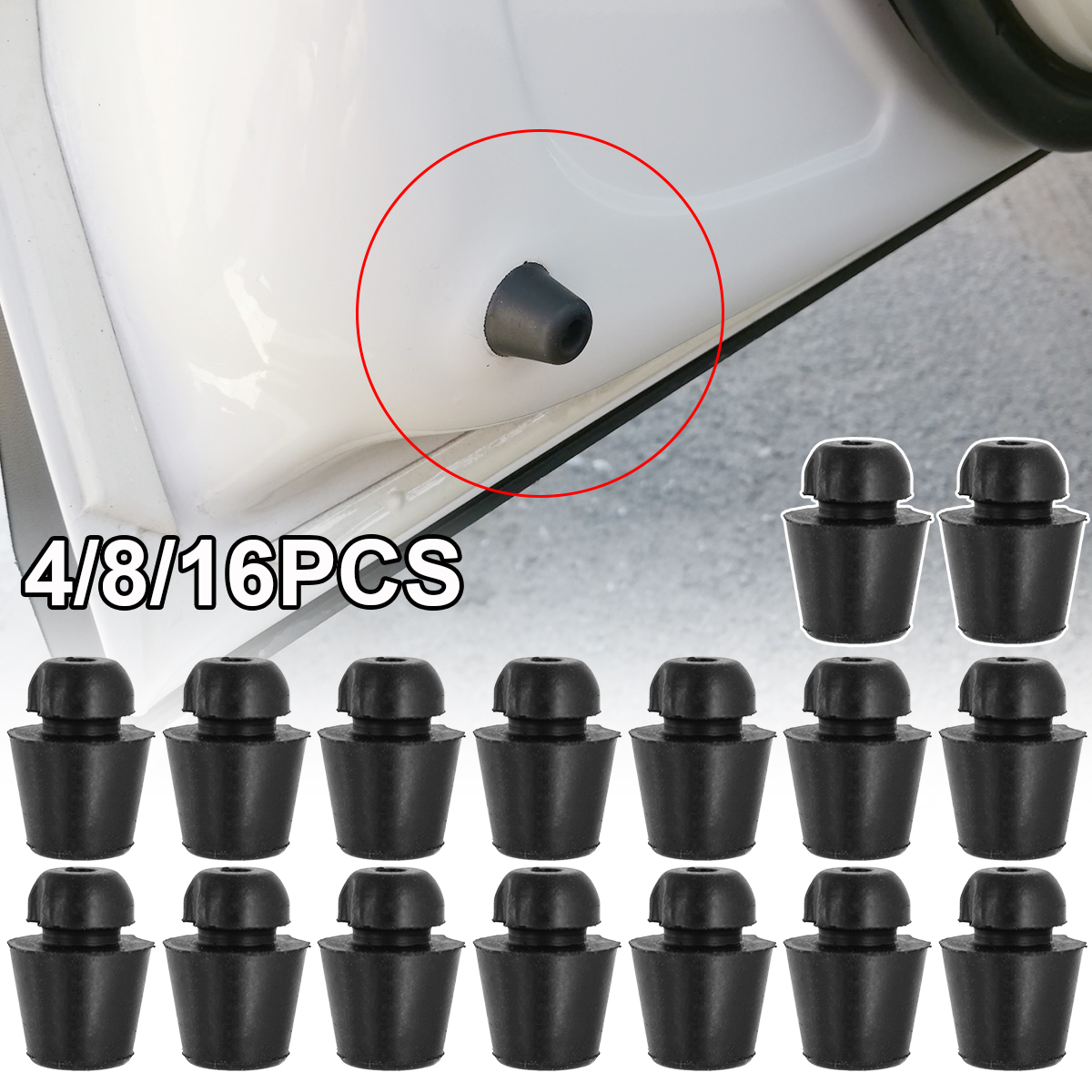 Auto Tür Gummi Puffer Schutz Auto Körper Stamm Schock Absorbieren Dichtung Pads Anti-kollision Dämpfer Aufkleber Block Ersatz