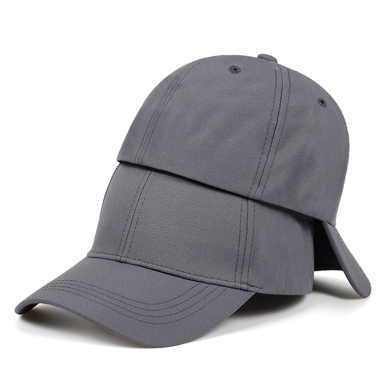 cotton breathable back sealing hat outdoor leisure dad hats can not adjust light board baseball cap golf caps: Dark Grey