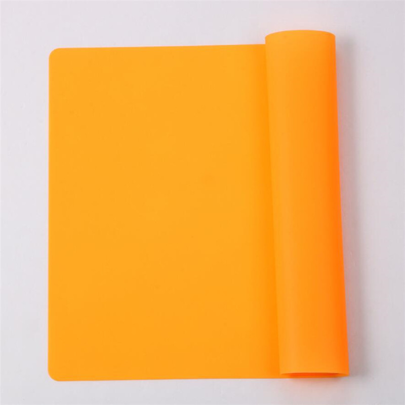 Silicone Pad Baking Mat Sheet Extra Large Baking Mat for Rolling Dough Pizza Dough Non-Stick Maker Holder Kitchen Tools: Orange