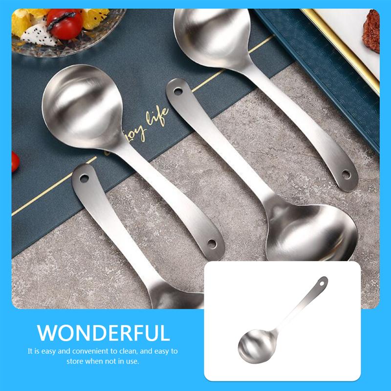Stainless Steel Rice Spoon Practical Meal Spoon Ho... – Vicedeal
