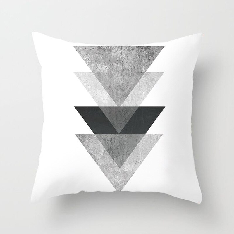 YWZN Black and White Geometric Decorative Pillowcases Polyester Throw Pillow Case Striped Geometric Pillowcase kussensloop: 7