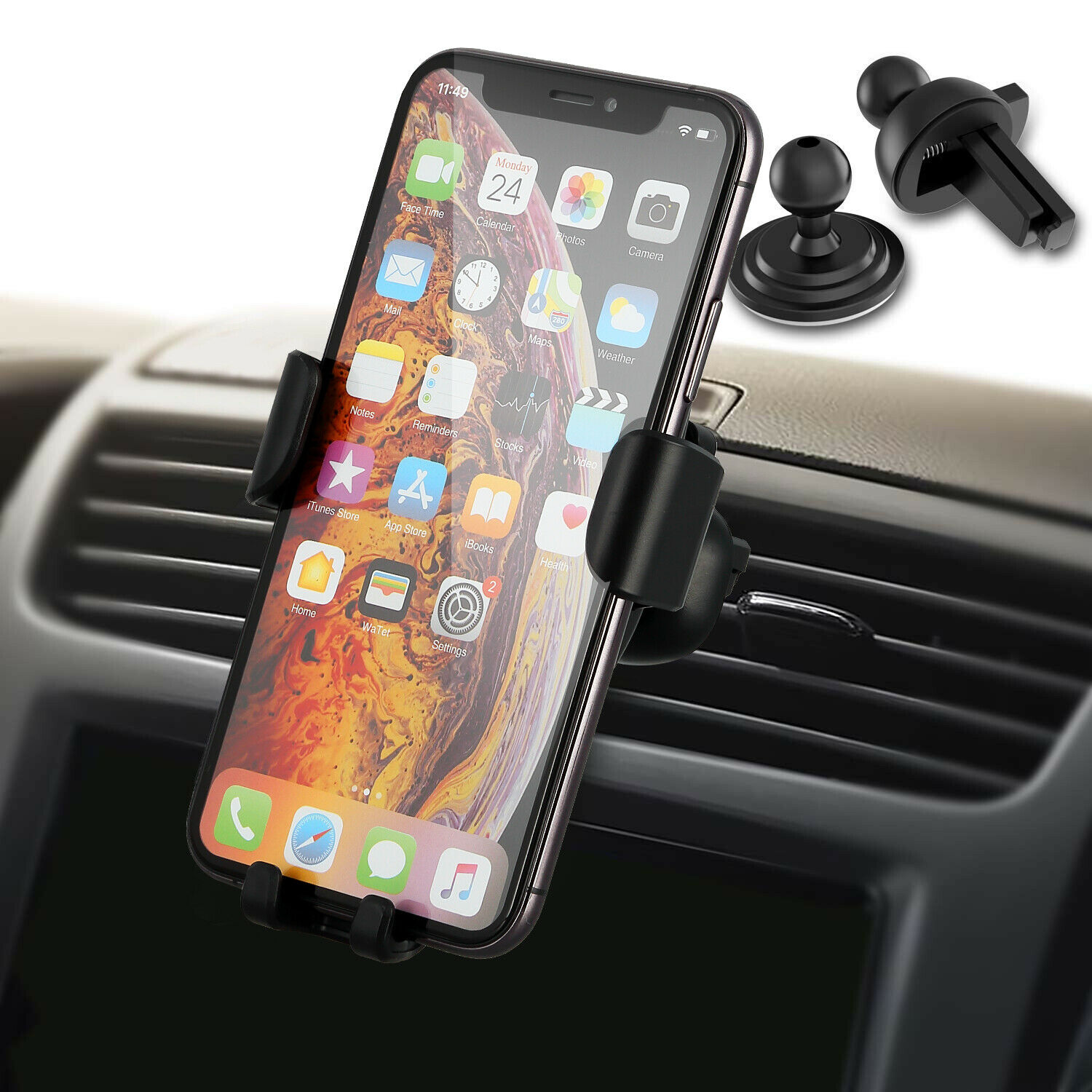 15W Wireless Charger Car Mount Automatic For Air Vent Mount Car Phone Holder Intelligent Infrared Fast Wireless Charging Charger