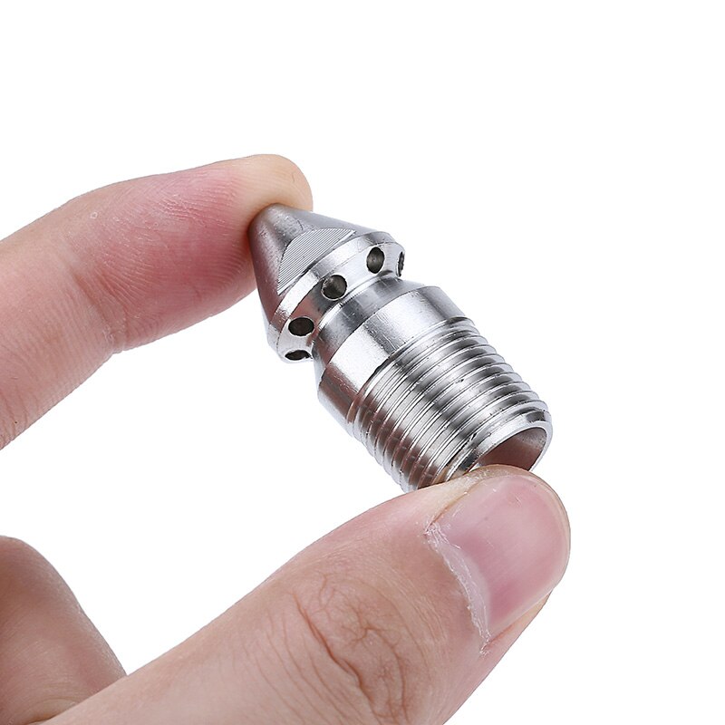 Høytrykksspyler dreneringsstempel kloakk roterende rensemunnstykke 9 jet 3/8 &quot; utvendig 4.5mm gjenger for rørmudre mayitr