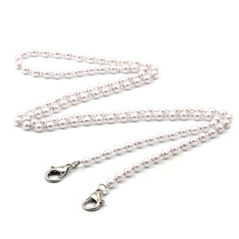 Beaded smykker maske lanyard ledning krystal perle briller holder kæde halskæde: 6 ee 103943- w