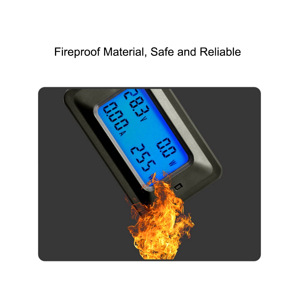 DC/AC Power Meter Energy Meter Elektrische Meter Spanning Stroom Tester Elektriciteit Monitor LCD Backlight Ampèremeter Voltmeter