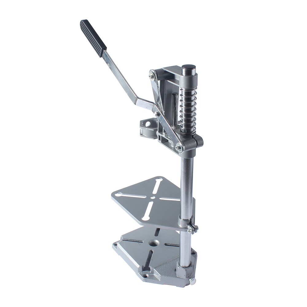 Soporte de taladro eléctrico multifuncional de un solo cabezal, base de hierro, soporte de fijación universal, doble uso