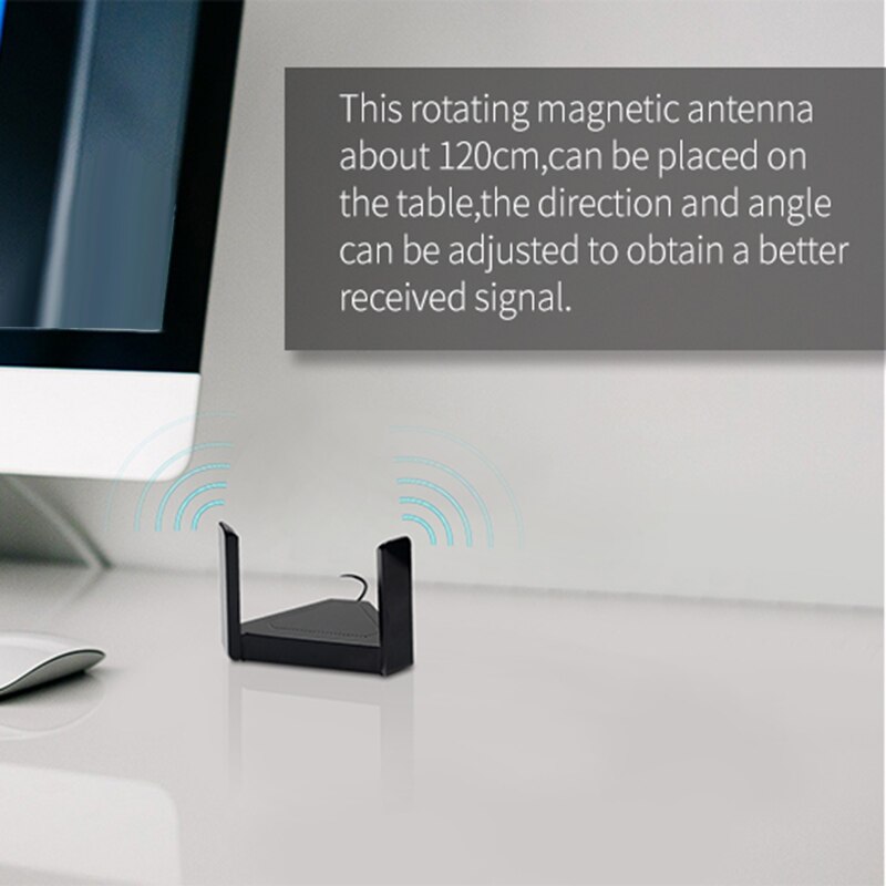 Draadloze dual-band externe antenne voor desktop laptop 120cm antennes voor  ax200 9260 ngw kaart pcie wifi-adapter