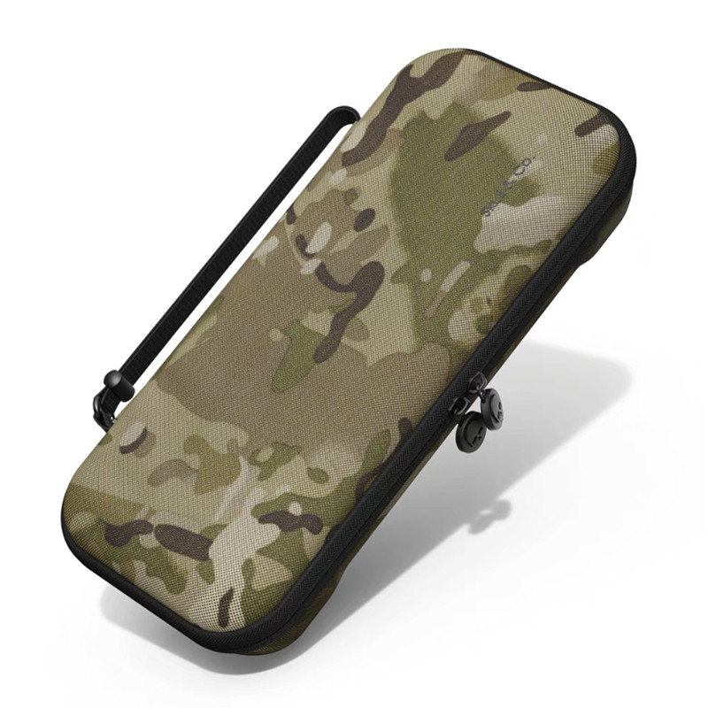 Skull & Co. GripCase Étui de protection SD Housse debout Coque en matériau souple pour Steam Deck Étui EDC Sac de transport pour Steam OLED: Argent