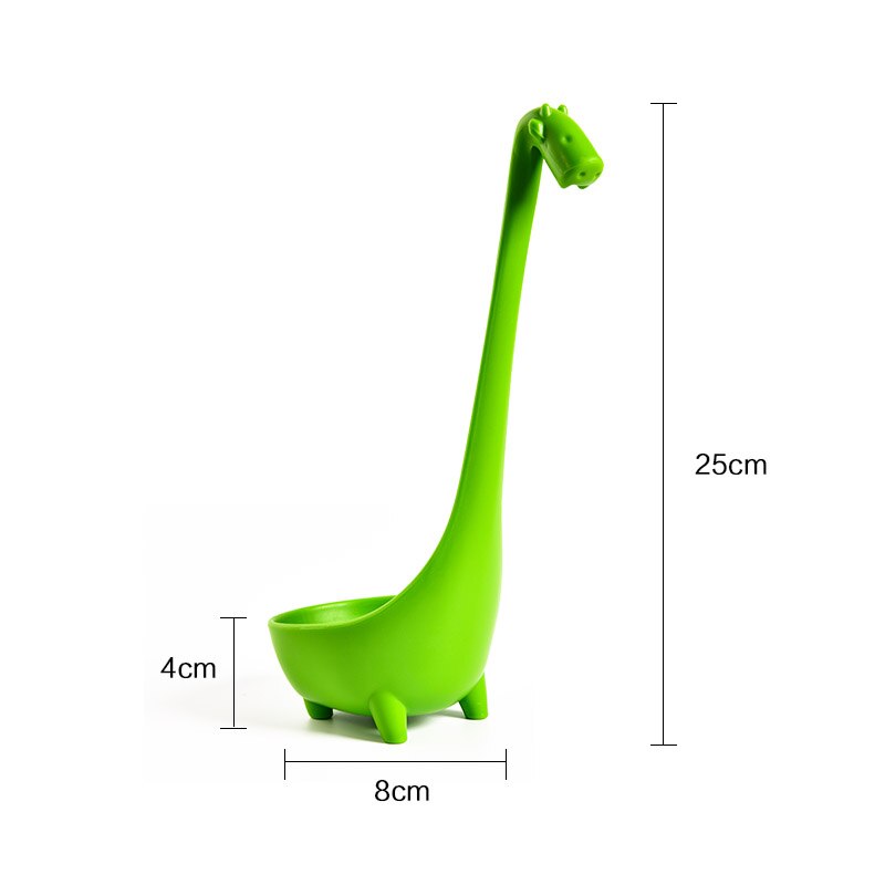 Fheal 1Pc Creatieve Giraffe Soep Lepel Lange Handvat Mooie Eetlepel Servies Pap Lepels Koken Gereedschap Keuken Accessoires