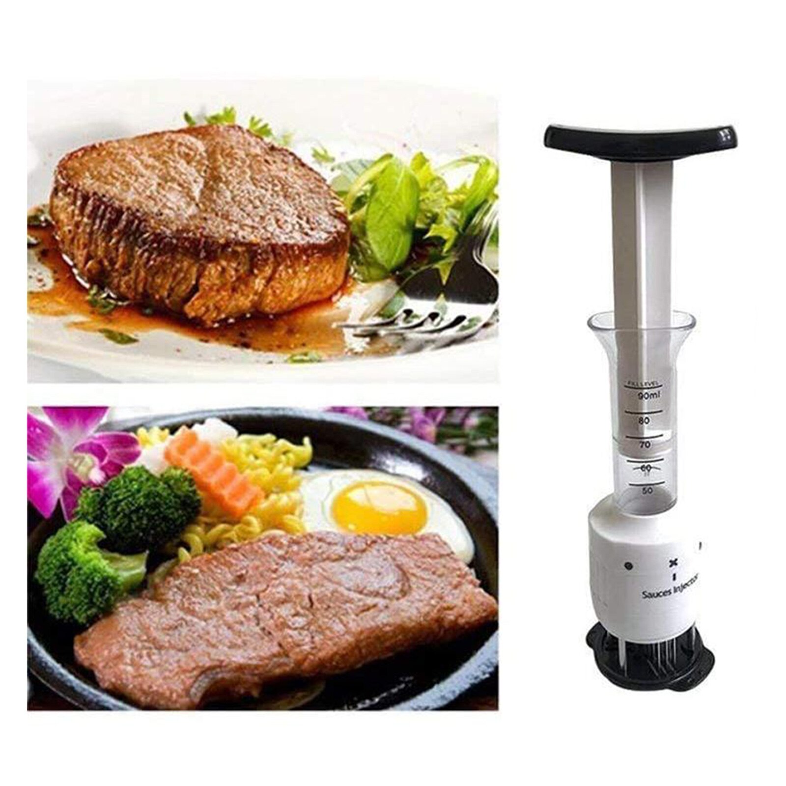 Vleesvermalser Steak Vlees Injector Tenderizer Vlees Marinade Injector