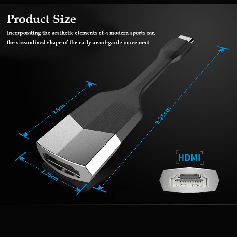 USB Typ-C zu HDMI Adapter Docking Bahnhof HDMI 4K HD Signal Typ C zu HDMI für HUAWEI matebook/Smasung S8/Macbook Profi