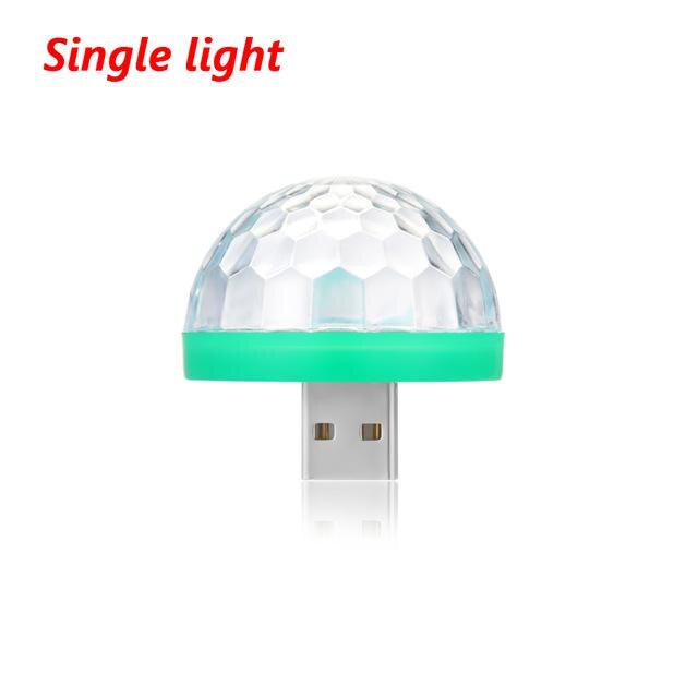 Maan licht LED USB muziek magische bal Mobiele telefoon DJ crystal magische bal licht Auto voice control mini disco Podium lichteffecten: Colorful 1