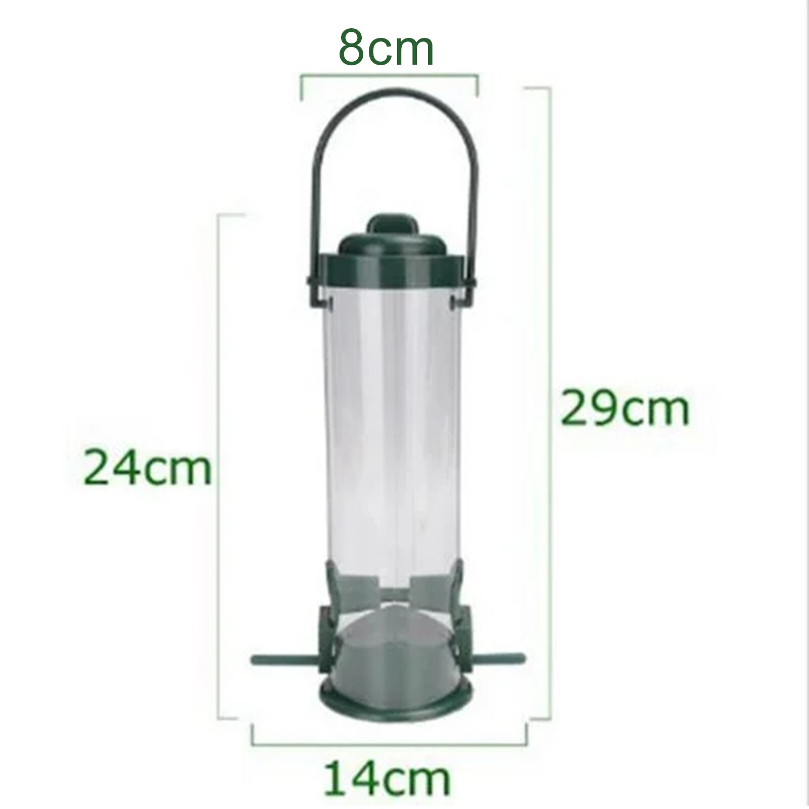 Garden Outdoor Metal Wild Bird Feeder Hanging Feeders View Window Balcony Hanging Bird Feeder Portable Parrot Feeding Supplies