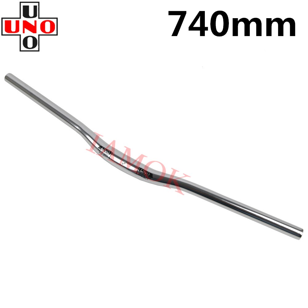 Manubrio UNO FB21L/RB12L Mountain Bike argento ultraleggero 31.8mm Iamok 640/680/720/740/760/800mm manubrio parti di biciclette: Swallow 740mm Black