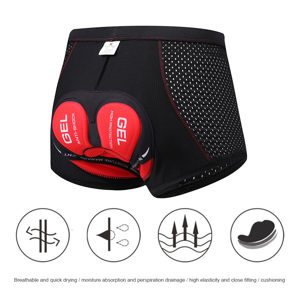 Upgrade Cycling Shorts Mesh Cycling Underwear Gel Pad Shockproof Cycling Shorts Underpants MTB Bike Underwear