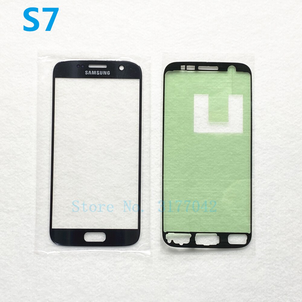 Touch Screen Panel Replacement For Samsung Galaxy S7 G930 G930F S7 Edge G935 G935F Front Glass Outer Lens Cover + Sticker