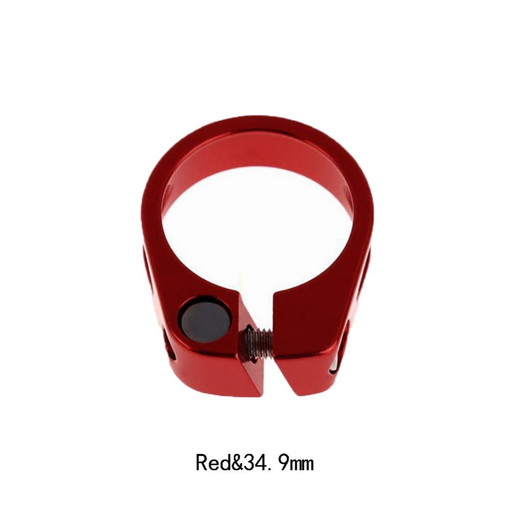 31.8/34,9mm Aluminium Rohr MTB Bike Fahrrad Sattel Sitz Clamp Fit für 27,2mm Sattelstütze Radfahren Teile abrazadera pecas de bicicleta: Red 34.9mm