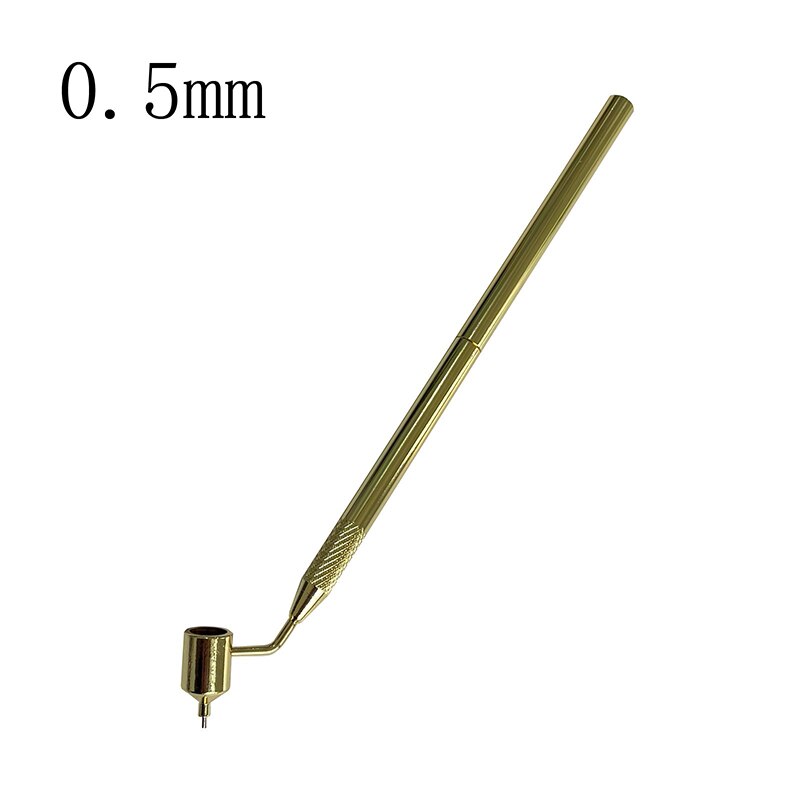 Schuine Fine-Lijn Verf Pen Grote Vloeistof Schrijver Pen Schrijver Verf Applicator Pen 0.5Mm Art Supplies Tekening Pennen levert Goud 1X: A