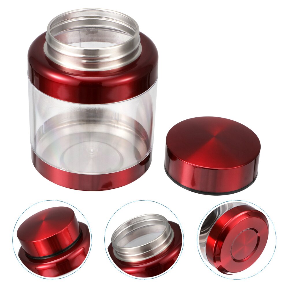 Stainless Steel Airtight Canister Kitchen Storage Container Cereals Storage Jar