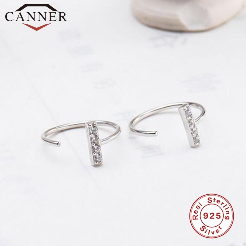 925 Sterling Zilveren Piercing Oor Tragus Kraakbeen Oorbellen Zilver/Goud Kleur Neus Hoop Nose Ring Opening Verstelbare Body Sieraden: 2 silver