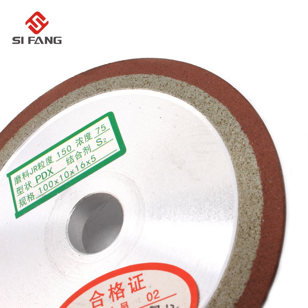 100mm One Side Tapered Hars Diamant Slijpschijf 150 Grit prieel 13/16/20/25mm PDX Slijpschijf Slijpen Wielen Slijptol