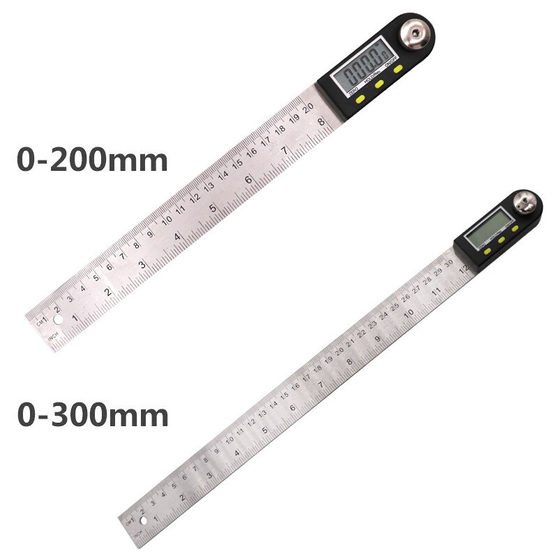 Digital Protractor 200mm Digital Angle Finder Protractor Ruler Meter Inclinometer Goniometer Level Electronic Angle Gauge
