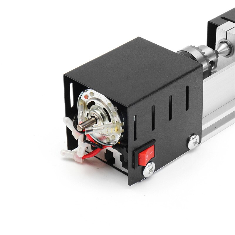 DC 24V 80W Mini Lathe Table Saw Polisher Cutting Machine Woodworking DIY Lathe Set With Power Adapter 3 Pcs Beads Round Device