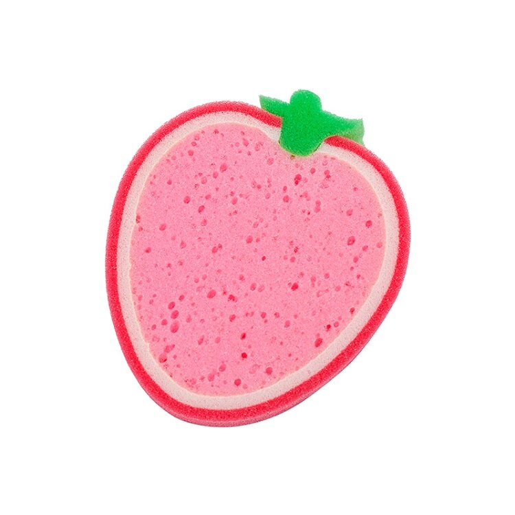 Éponge de nettoyage en microfibre Super absorbante, chiffon à vaisselle en forme de Fruit, fraise cantaloup Orange, 1 pièce: 01
