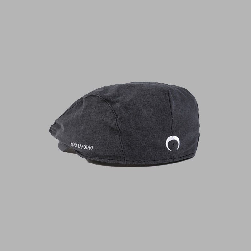 Vrouwen Hoeden Herfst Winter Retro Maan Geborduurde Forward Cap Meisje Niche Wilde Baretten Koreaanse Versie Van Reverse Caps Detective Hoed