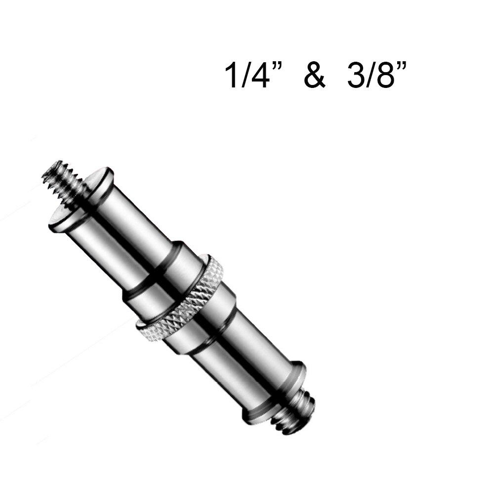 Adaptateur de vis de conversion fileté à Double tête Standard, 1/4 &quot;mâle à 3/8&quot; mâle pour le montage de trépied de caméra, support de lumière, tête sphérique