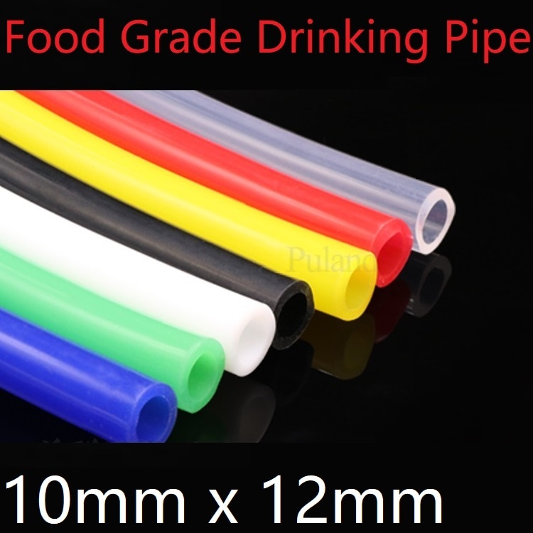 10 x 12 silikonrör  id 10mm od 12mm flexibel gummislang tjocklek 1mm fo-kvalitet mjölk öl dricksrör vattenkoppling