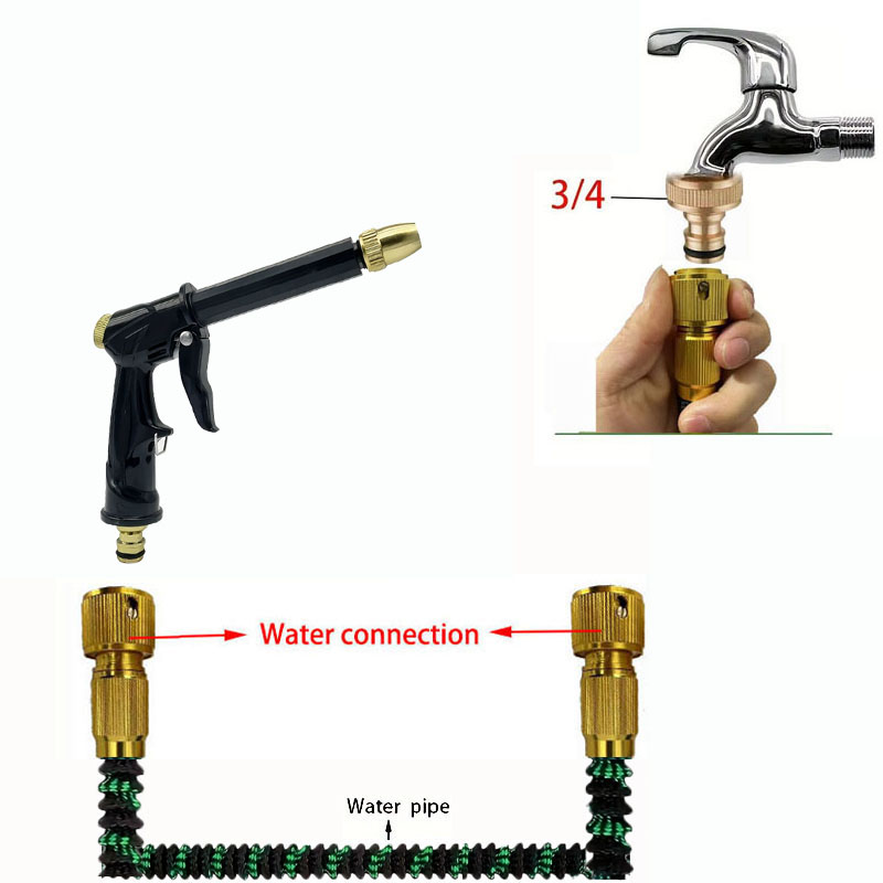 High Pressure Garden Hose, Expandable Magic Hose For Garden Watering And Cleaning, US3/4 Joint Sprinkler Head, Sprinkler Device