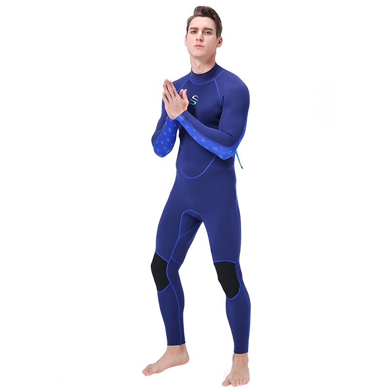 Men&#39;s Diving Suit 2mm Back Zip Full Body Wetsuit Warm UV Protection Swimming Surfing Snorkeling Suit Neoprene