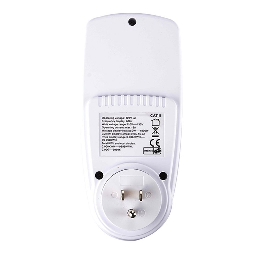KWE-PMB01 Plug Socket Digital Voltage Wattmeter Power Consumption Watt Energy Meter AC Electricity Analyzer Monitor
