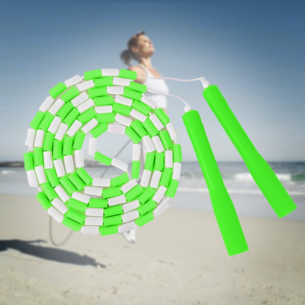 Tricks Vaardigheden Jump Skipping Overslaan Touw Pvc Beginner Zachte Kralen Kralen Kralen Basic Gesegmenteerde Fitness Cordes À Sauter # T2P