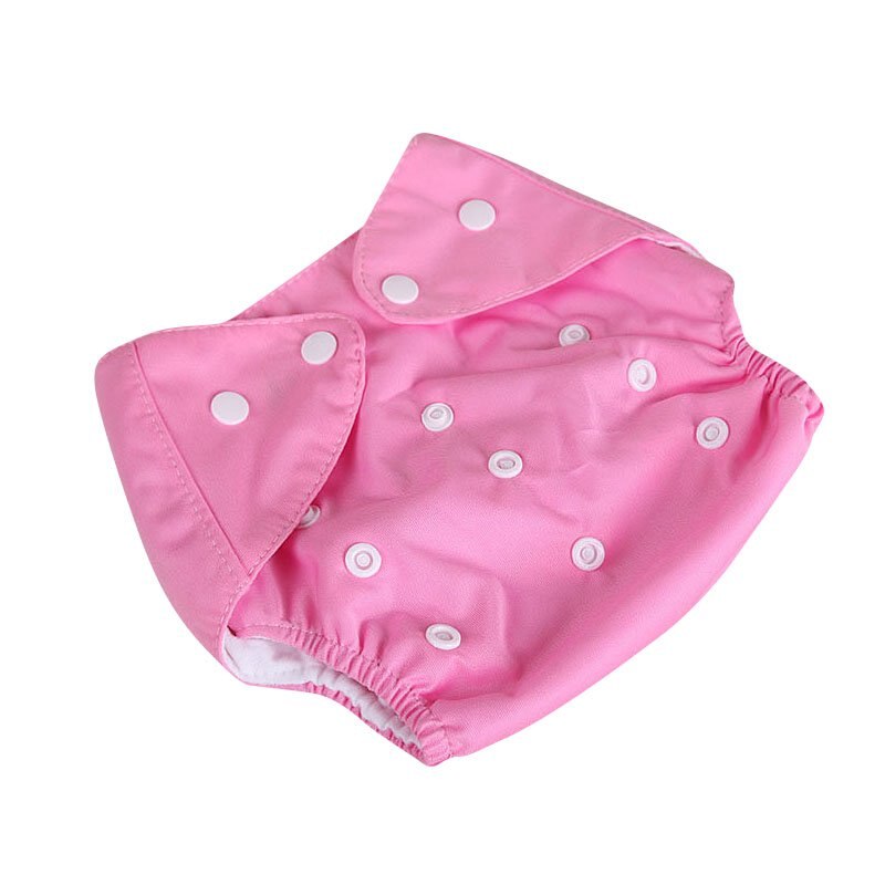 Baby Girl Infant Thin Diapers Reusable Nappy Covers Inserts Cloth Boy Adjustable Diapering Cloth Diapers: Pink