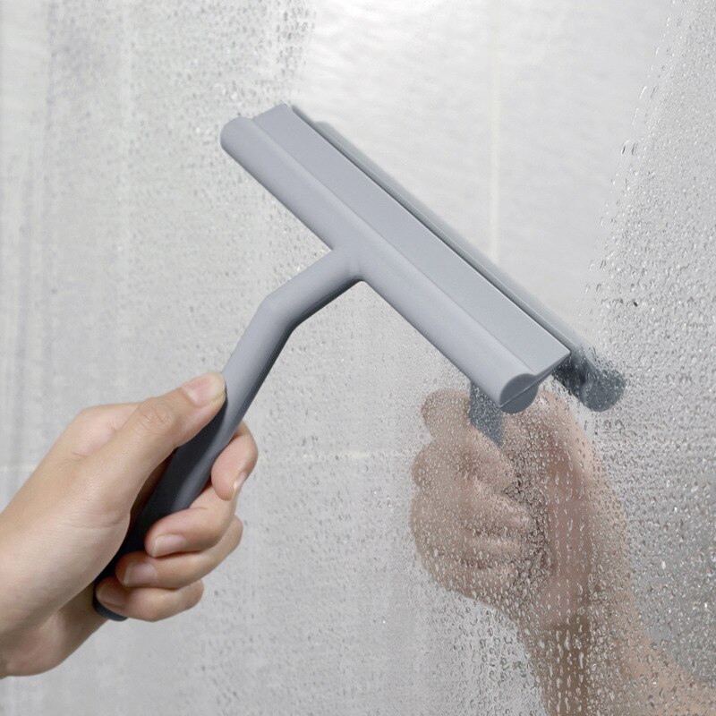 Douche Zuigmond Glas Ruitenwisser Schraper Douche Zuigmond Cleaner Met Siliconen Houder Badkamer Spiegel Ruitenwisser Schraper Glas Schoon