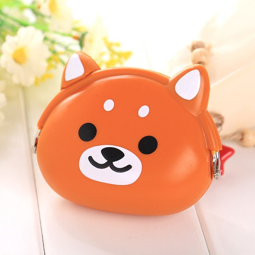 Girls Mini Silicone Coin Purse Animals Small Change Wallet Purse Women Key Wallet Coin Bag For Children Kids # F: Color 8