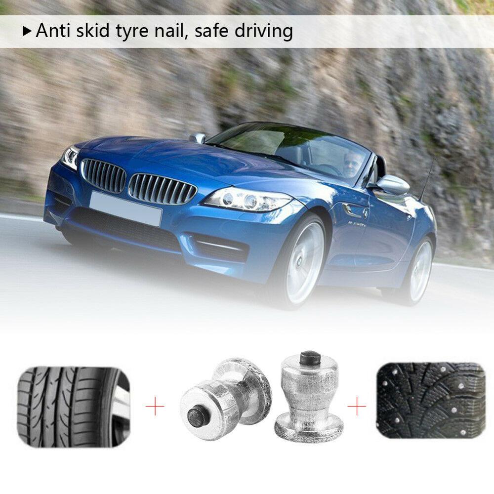 50 Uds. Clavos de rueda de invierno neumáticos de coche pernos de tornillo picos de nieve rueda neumáticos cadenas de nieve pernos para zapatos ATV coche motocicleta neumático 8x10mm