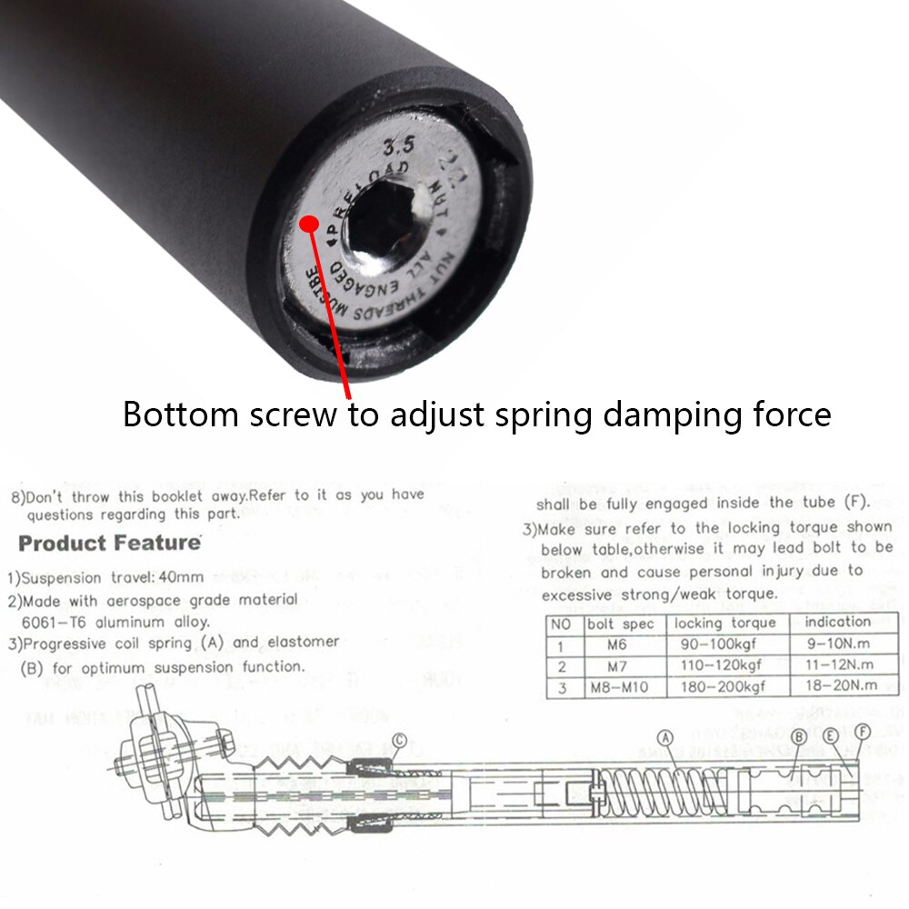 27,2 30,9 31,6 33,9 Rennrad Suspension Dämpfung Sattelstütze MTB stoßdämpfer Fahrrad Sattelstütze Shockstop Rohr mit Adapter Shim