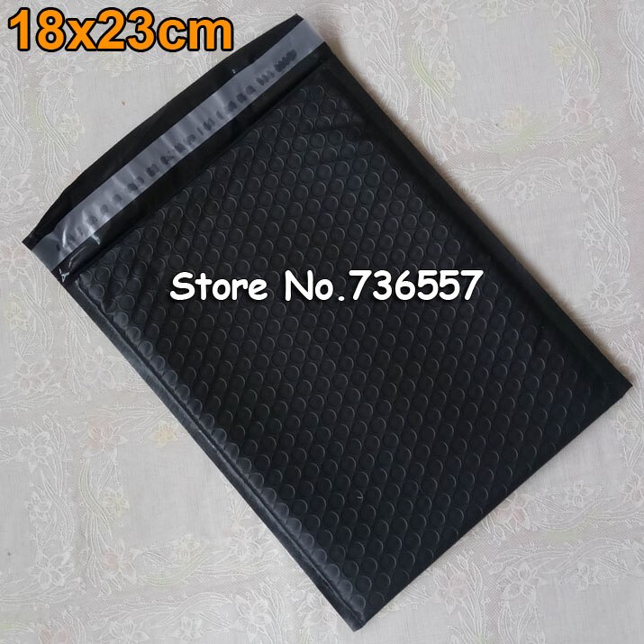 10PCS packaging envelope Light Pink Poly Bubble Mailer Padded Envelope self seal mailing bag bubble envelope envelope: 18x23cm black