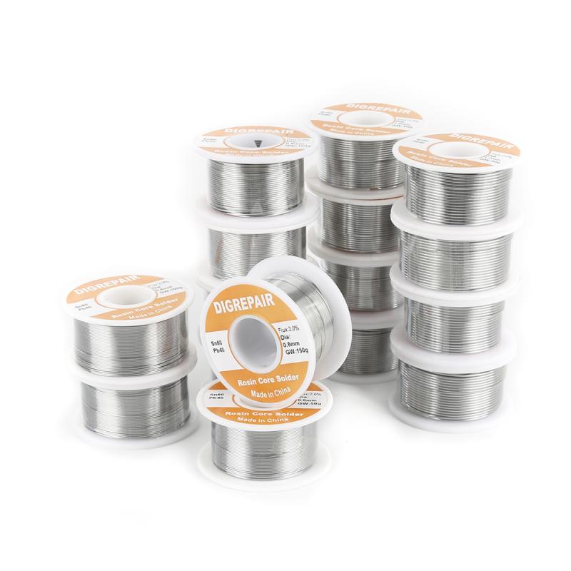 60/40 de estaño plomo Alambre de estaño colofonia de fundido núcleo de soldadura de alambre de soldadura rollo No-2.0% limpio flujo Rollo de tubo de 0,6/0,8/1,0/1,2 MM