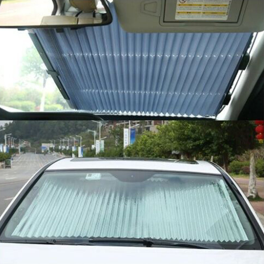 Automatische Telescopische Auto Zonnescherm Cover Automotive Zon Bescherming Warmte-isolatie Gordijn SUV Truck Zonneklep 46*120cm
