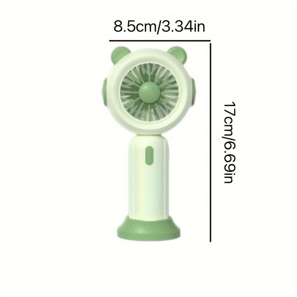 Portable handheld fan, mini personal fan with stand Battery-powered small fan (product itself does not come with AA batteries)