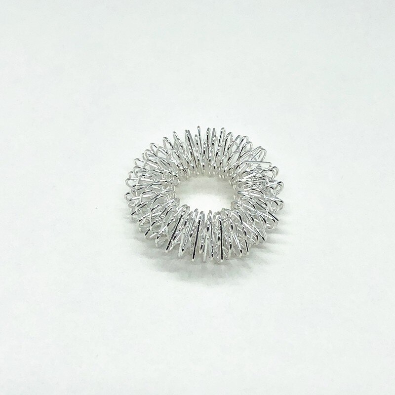 Anneau de Massage pour les mains et les doigts, ensemble de soins de santé, à usage domestique, acupression, Figure, outils de Massage, Relax directe, 10 pièces: Argent