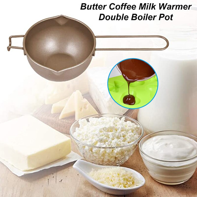 Universal- Schmelzen Topf Doppel Kessel Einsatz Rost-nachweisen Kohlenstoff Stahl Doppel Tüllen Kessel Topf Butter Schüssel Backen Werkzeuge