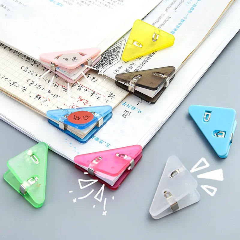 5pcs/set Book Paper Corner Clips Office Bookmarks Corner Protectors Index Clamp School Home Desktop Document Organizer Clip
