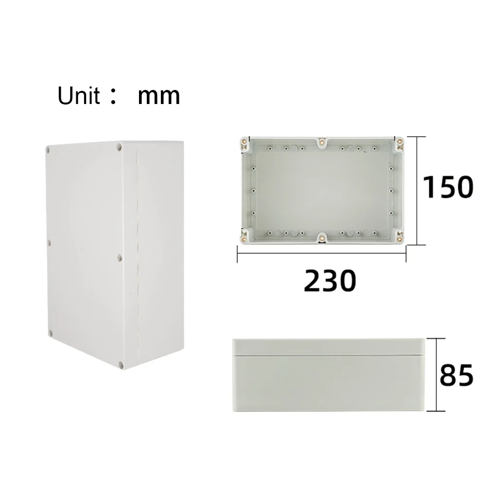 Cajas electrónicas impermeables, caja de conexiones de proyecto para Cable eléctrico, caja de cables sellada IP67 para exteriores, 350x120x150mm: YELLOW